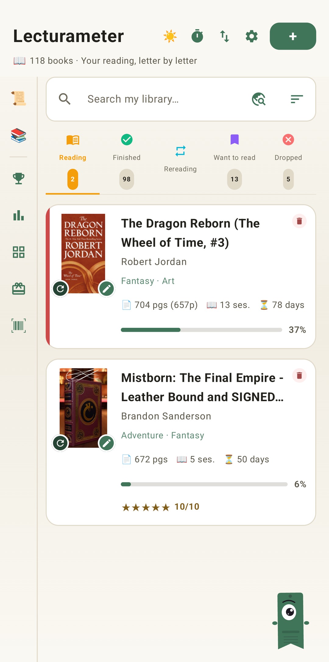 Lecturameter library
