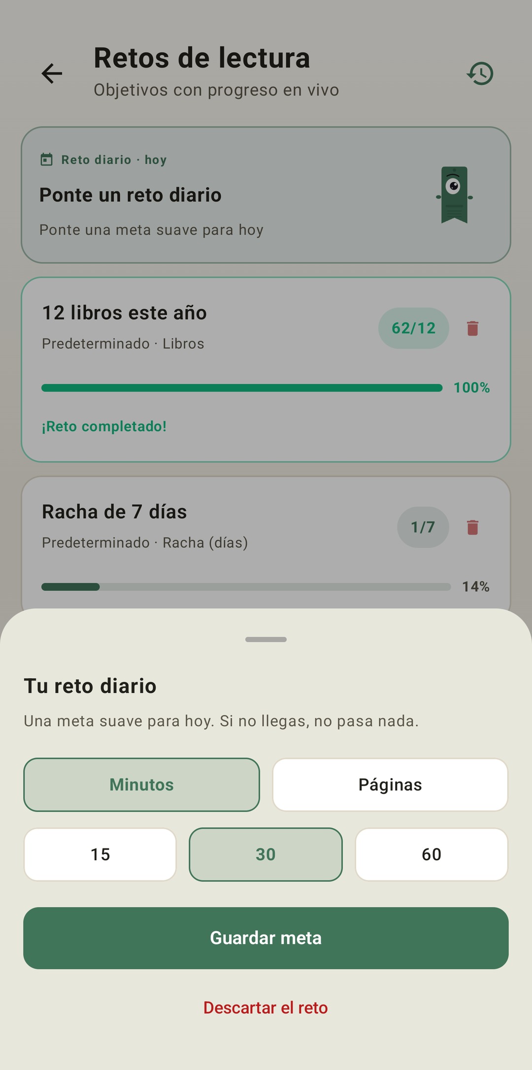 Reto diario