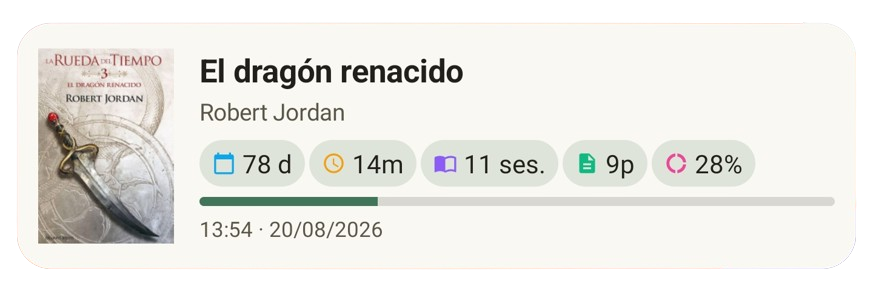Widget de libro