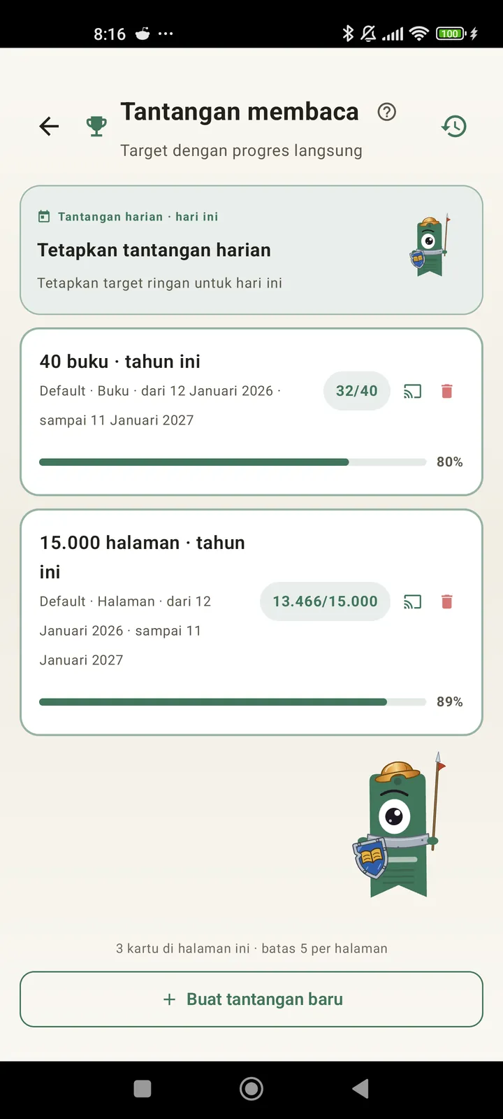 Tantangan membaca