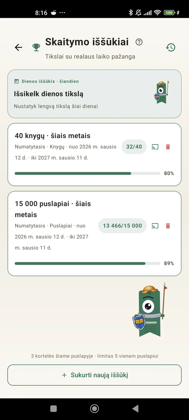 Skaitymo iššūkiai
