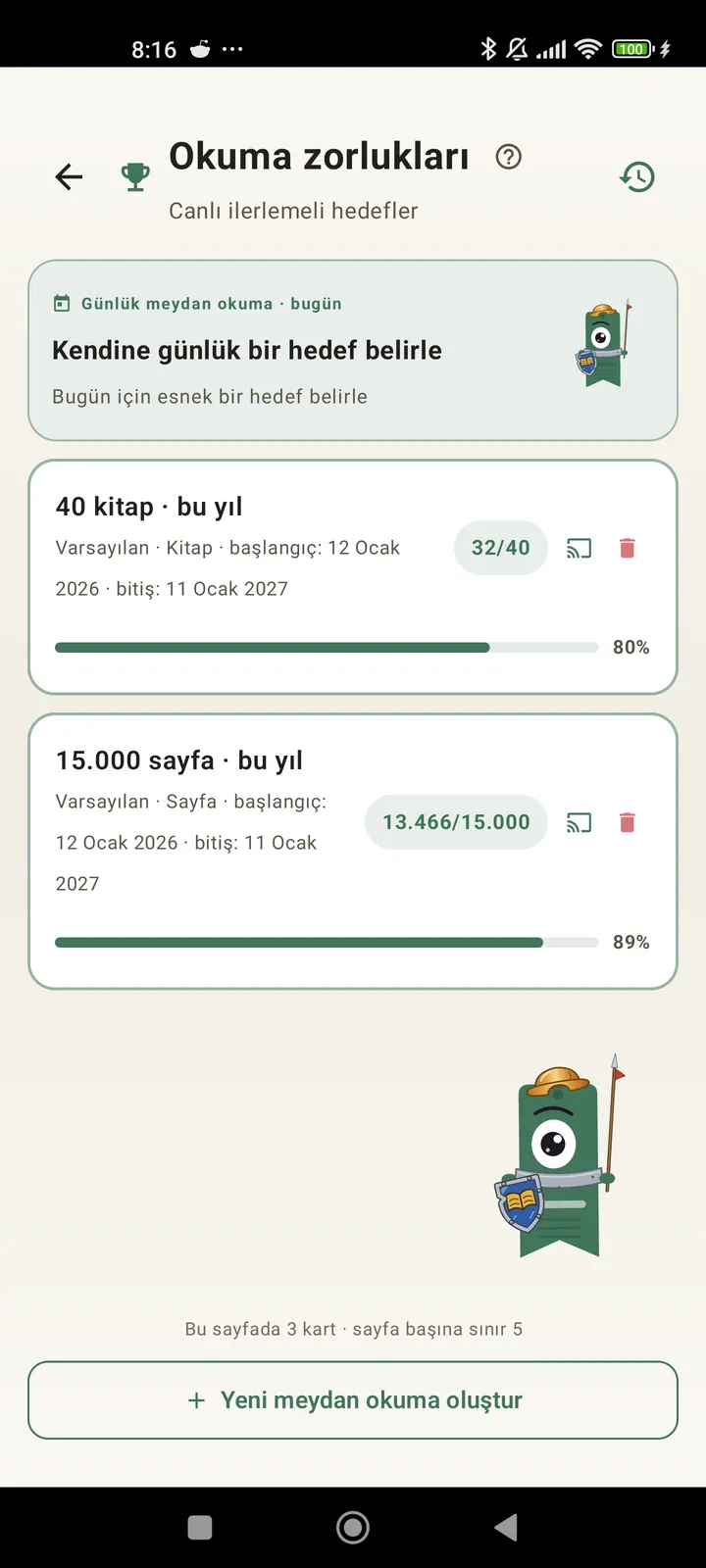 Okuma meydan okumaları